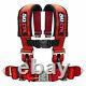 4 Point Safety Harness 3 Inch Seat Belt Sand Rail Dune Buggy Jeep Crawler RED