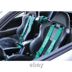 4 Point Snap-On 3 Takata Green W Camlock Racing Seat Belt Harness Universal x 2
