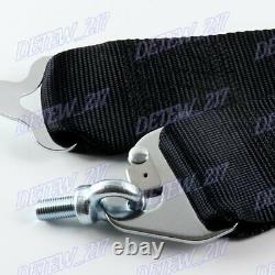 4 Point Snap-On 3 With Camlock Racing Seat Belt Harness Black TAK Universal New