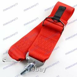 4 Point Snap-On 3 With Camlock Racing Seat Belt Harness Red TAKATAUniversal x1