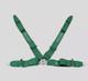 4 Point Takata Green Snap-On 3 Racing Seat Belt Harness w Camlock quick release