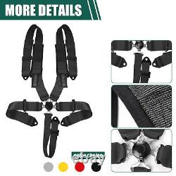 4pcs 5 Point 3 Racing Seat Belt Harness Universal For ATV OFF ROAD RZR Polaris