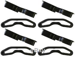 4x POLARIS RZR 900 / 900S / XC / XP SEAT BELT HARNESS PASS THROUGH BEZELS 4