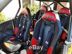 4x POLARIS RZR 900 / 900S / XC / XP SEAT BELT HARNESS PASS THROUGH BEZELS 4