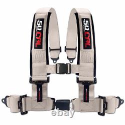 50 Caliber Racing 2in 4 Point Seat Belt Harness Automotive Buckle Black Hardware