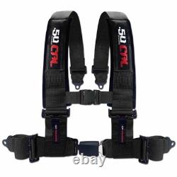 50 Caliber Racing 3in 4 Point Harnesses with Push Button Release Buckle Universal