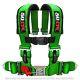 50 Caliber Racing 4 Point 2 Seat Belt Safety Harness GREEN for RZR XP1000 UTV