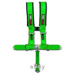 50 Caliber Racing Green 5 Point 3 Universal Seat Belt Safety Race Harness UTV