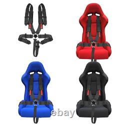 5Point Safety Seat Belt Cam-Lock Buckle Racing Harness Red&Black for ATV GO Kart