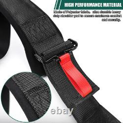 5Point Safety Seat Belt Cam-Lock Buckle Racing Harness Red&Black for ATV GO Kart