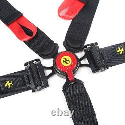 5 Point Cam Lock Carbon Fiber Quick Release Racing Seat Belt Safety Harness