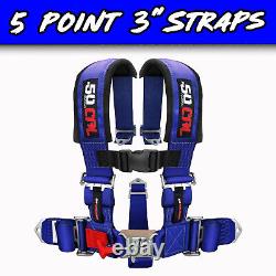 5 Point Harness 3 Strap Safety Belt Universal Fit UTV, Sand Rail, 4x4, RZR, X3
