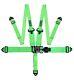 5-Point Race Harness Nascar Latch 3- 2 FHR latch Link Seat Belt SFI Fluorescent