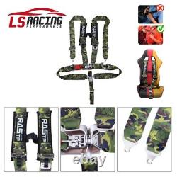 5 Point Racing Harness Safety Seat Belt Quick Release 3 Padding ATV UTV
