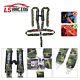 5 Point Racing Harness Safety Seat Belt Quick Release 3 Padding for ATV UTV
