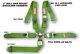 5 Point Racing Harness Seat Belt 3 Sfi 16.1 Cam Lock Roll Bar Mount Lime Green