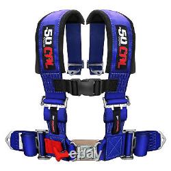 5 Point Racing Harness Seat Belt 3 Wide Blue Chevrolet Corvette Camaro SS Z06