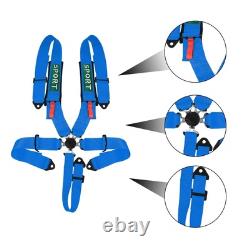 5 Point Racing Harness Seat Belt SFI Approved Seat Protection Heavy Duty Shou