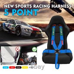 5 Point Racing Harness Seat Belt SFI Approved Seat Protection Heavy Duty Shou