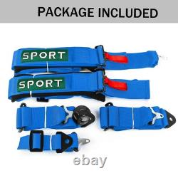 5 Point Racing Harness Seat Belt SFI Approved Seat Protection Heavy Duty Shou