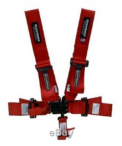 5 Point Racing Harness Seat Belts RED UltraShield Racing Belts RZR Razor Race