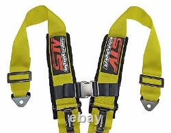 5 Point Racing Harness Sfi Latch & Link 2'' Seat Belt Yellow