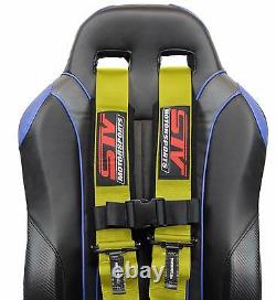 5 Point Racing Harness Sfi Latch & Link 2'' Seat Belt Yellow