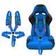 5-Point Racing Safety Harness Set SFI with Ultra Comfort Heavy Duty Shoulder