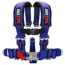 5 Point Safety Harness 3 Inch Seat Belt Sand Rail Dune Buggy Rock Crawler Blue