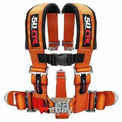 5 Point Safety Harness 3 Inch Seat Belt Sand Rail Dune Buggy Rock Crawler Orange
