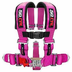 5 Point Safety Harness 3 Inch Seat Belt Sand Rail Dune Buggy Rock Crawler PINK