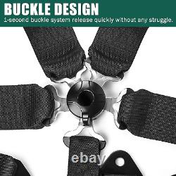 5-Point Safety Seat Belts Cam-Lock ATV UTV GO Kart Racing Harness Shoulder Pad