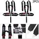 5 Point Universal Black Camlock Quick Release Racing Car 3 Belt Harness 2PCS