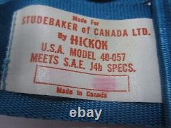64-66 Studebaker Hickok Blue Seatbelt Set NOS 40-057