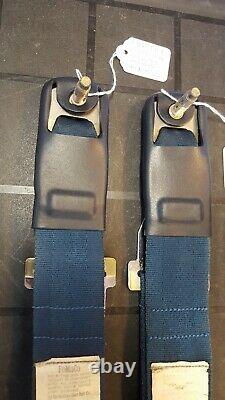 68 69 1968 1969 OEM Ford Mustang Seatbelt Seat belt Male Shoulder Harness BLUE
