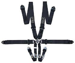 6-Point Race Harness FIA 8853-2016 Safety Seat Belt Pull Down STR BLACK 2029