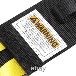 6 Point Racing Seat Belt Harness 2/3 Snap-On Camlock Black Universal ATV UTV
