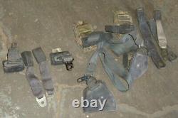 82-89 Camaro Firebird Dark Gray/black Seat Belt Set Receiver Retractor