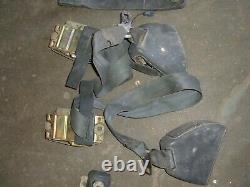 82-89 Camaro Firebird Dark Gray/black Seat Belt Set Receiver Retractor