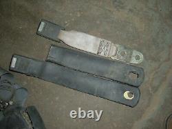82-89 Camaro Firebird Dark Gray/black Seat Belt Set Receiver Retractor