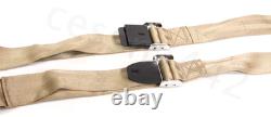 AMERICAN SAFETY Aircraft Lap Harness Seat Belt 2 Tan 501574-409-2252 Buckle New