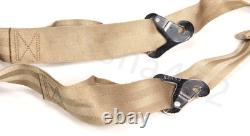 AMERICAN SAFETY Aircraft Lap Harness Seat Belt 2 Tan 501574-409-2252 Buckle New