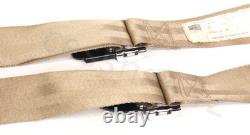 AMERICAN SAFETY Aircraft Lap Harness Seat Belt 2 Tan 501574-409-2252 Buckle New