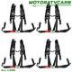 ATV 4 Pack Seat Belt Harness 4 Point 2 Padded For Polaris RZR XP S 4 1000 PAIR