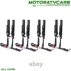 ATV 4 Pack Seat Belt Harness 4 Point 2 Padded For Polaris RZR XP S 4 1000 PAIR