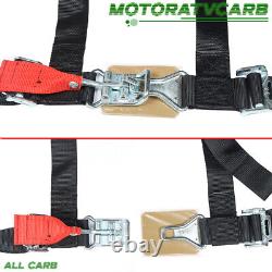 ATV 4 Pack Seat Belt Harness 4 Point 2 Padded For Polaris RZR XP S 4 1000 PAIR