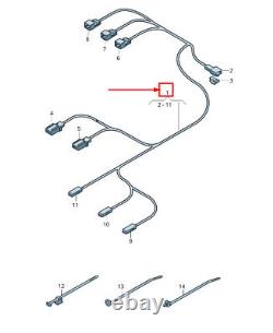 AUDI Q3 F3 Rear Left Seat Belt Warning System Harness 83A971392 ORIGINAL