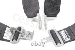 AUTOPOWER 4 Point Harness Seat Belt 3 Black HEAVY DUTY Shoulder Lap Complete
