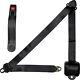 Allstar Performance All98115 Seat Belt Retractable 3Pt Black Seat Belt, Lap / Sh