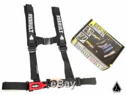 Assault Industries Seat Belt Harness H Style 5 Point 2 Black RZR YXZ Can Am X3